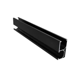 Black Anodized Aluminium Rail
