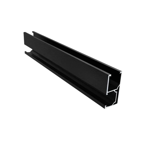 Black Anodized Aluminium Rail