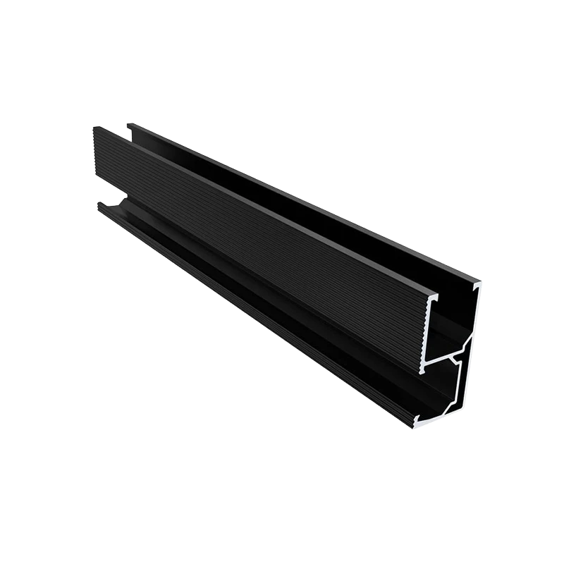 Black Anodized Aluminium Rail